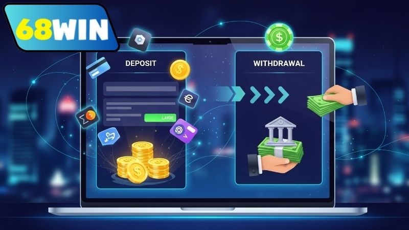 68WIN 8 Hướng dẫn nạp rút tiền an toàn